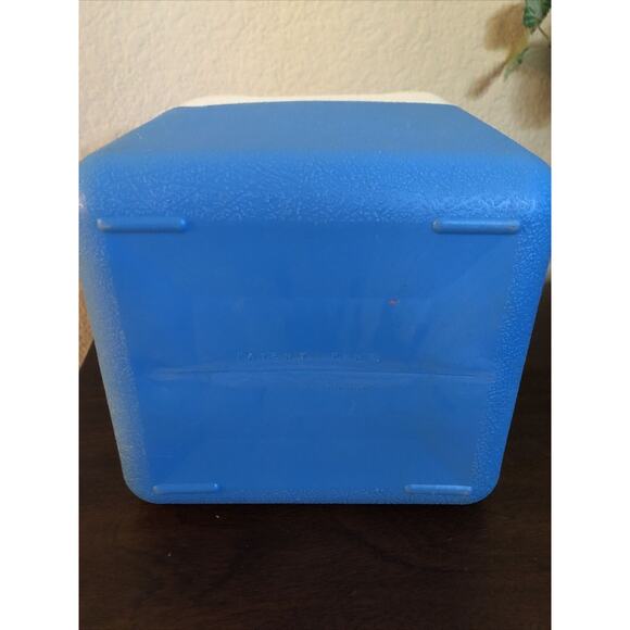 Vintage Kool Aid Drink Jug Cooler Lunchbox Blue & White - Picture 7 of 7